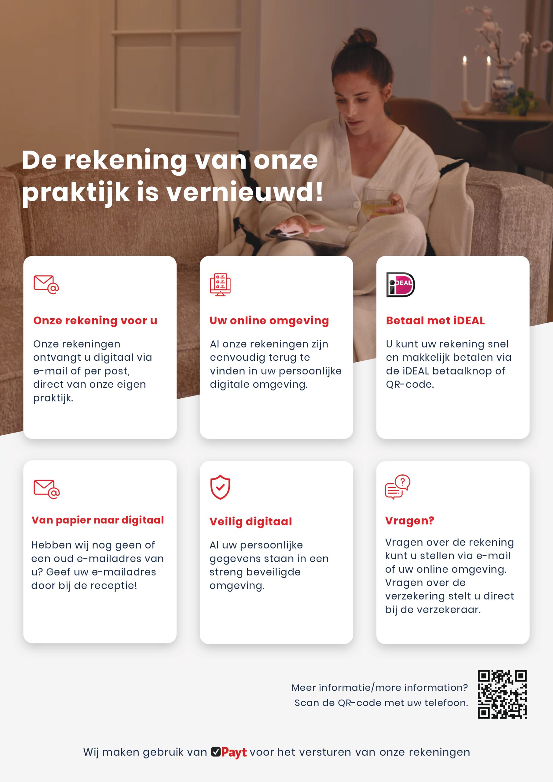 Informatieposter over de rekening via Payt